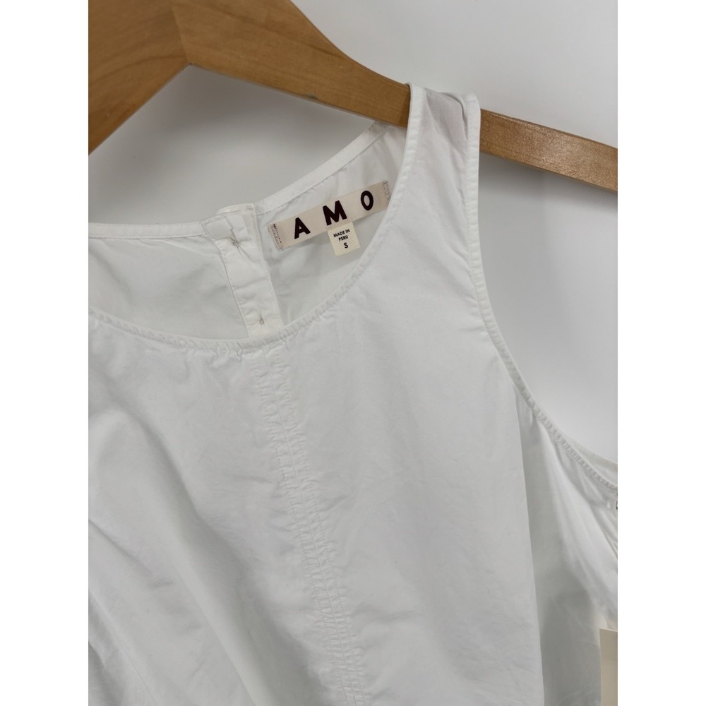 NWT AMO Anne Tank Sz S Mother Of Pearl Button Top MSRP $158 - Picture 2 of 6